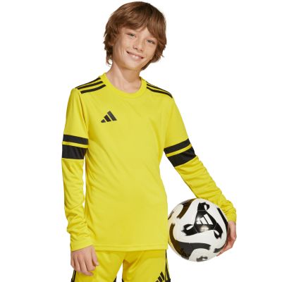 8. adidas Squadra 25 Langarm-T-Shirt für Kinder, Gelb JJ0043