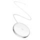 2. Baseus Simple Mini4 Air Qi2 15W Magnetisches kabelloses Ladegerät – Silber