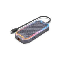 UNITEK HUB USB-C, HDMI 2.0, RJ45, 3,5-mm-Klinke, PD 100W