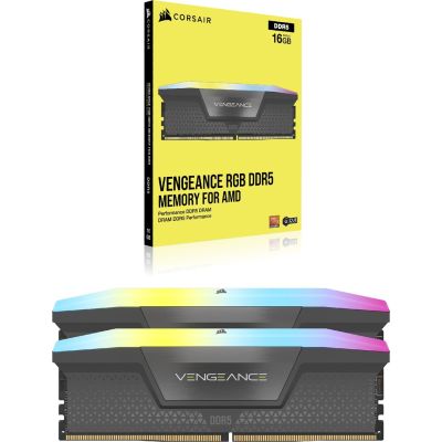 5. DDR5-Arbeitsspeicher 32 GB PC 6400 CL32 CORSAIR KIT (2x16 GB) Vengeance RGB