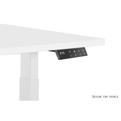 2. Schreibtisch/Tisch mit verstellbarer Höhe UNIQUE ACTIVE I 14-C103W-G-140-YZ-13, graues Gestell und Tischplatte, 140 x 70 cm