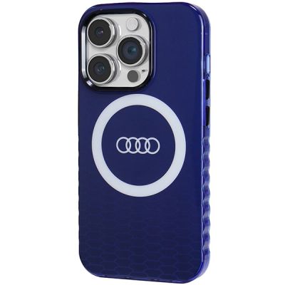 2. Audi IML Big Logo MagSafe Hülle für iPhone 14 Pro – blau