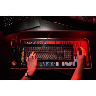 4. Numskull Games 154922 Mauspad Gaming-Pad Schwarz, Mehrfarbig, Rot