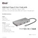 7. CLUB3D CSV-1594 USB 3.2 Gen 1 (3.1 Gen 1) Typ-C Dockingstation, Schwarz, Grau