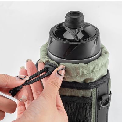 4. Rockbros Travel Bottle Tasche mit Schultergurt 1l - Grün