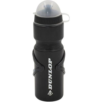 7. DUNLOP 750-ml-Fahrradflasche mit Flaschenhalter, schwarz