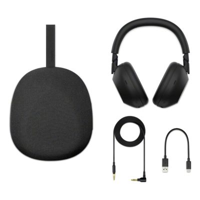 5. Sony WH-1000XM6 Kabelgebundenes & kabelloses Headset mit Bügel, geeignet für Anrufe, Musik, Sport und Alltag, USB Typ-C, Bluetooth, Schwarz