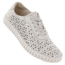 Potocki Damenschuhe mit durchbrochenem Goldmuster JE19437