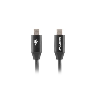 6. LANBERG USB-C-KABEL 2.0 M/M 1,8 M PREMIUM QC 4.0 POWER DELIVERY 60 W SCHWARZ CA-CMCM-40CU-0018-BK