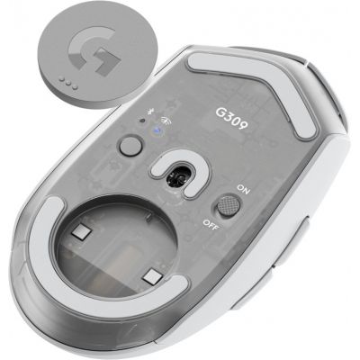 5. Logitech G G309 Gaming-Maus, rechte Seite, RF Wireless + Bluetooth, optisch, 2560 DPI