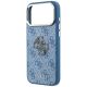 6. Guess 4G & Big Resin Logo Hülle für iPhone 17 Pro Max / 18 Pro Max - Hellblau