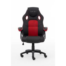 Raptor Gaming 437764 Gaming-Stuhl, gepolsterter Sitz, Schwarz, Rot