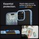 7. Spigen Crystal Hybrid-Hülle für iPhone 15 Pro Max – transparent und blau