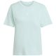 2. adidas Essentials Kleines Logo Baumwolle Hellblau Damen T-Shirt JY4965