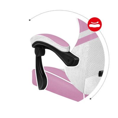 11. Huzaro Force 4.4 Pink Mesh Gaming-Stuhl