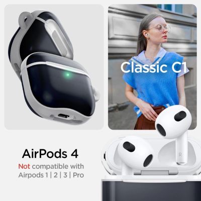 10. Spigen Classic C1 Hülle für AirPods 4 – Graphit