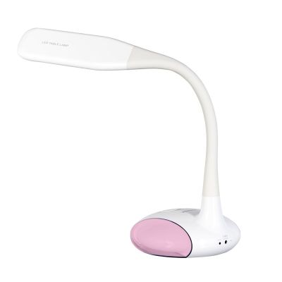 Moderne, mehrfarbige RGB-LED-Schreibtischlampe Activejet VENUS RGB weiß mit Nachtlichtfunktion