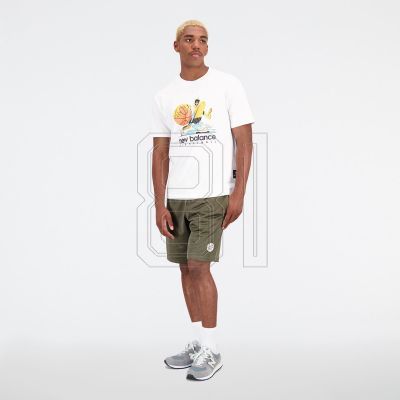 16. New Balance Hoops Baumwoll-Jersey-Shorts Wt M MT31589WT
