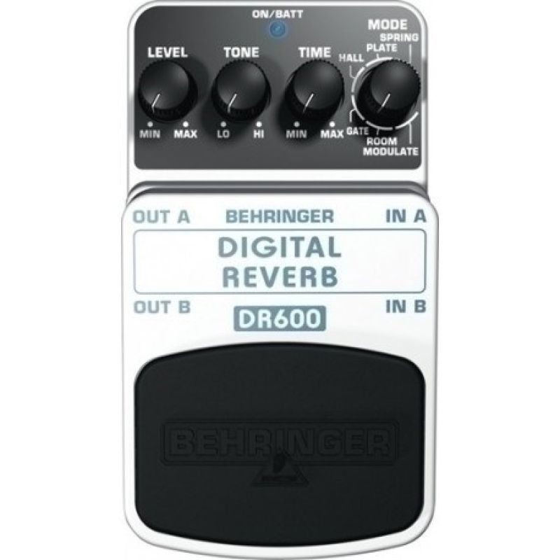 4. Behringer DR600 Effektpedal Expression-Pedal Schwarz, Silber