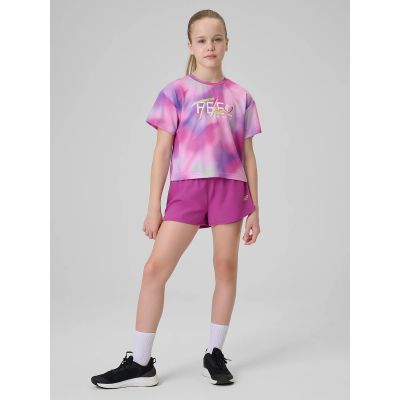 3. Schnelltrocknendes Sport-T-Shirt für Mädchen 4F 4FJRSS26TFTSF2394-90A