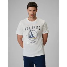 Herren-T-Shirt mit Aufdruck, regulär, Größe 4F 4FRSS26TTSHM3993-11S