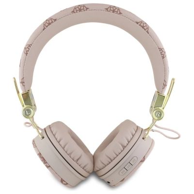3. Guess Bluetooth On-Ear-Kopfhörer ENC GUBH70EPOSMW braun/braun Peony Script Round Shape