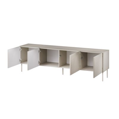 2. SIENA TV-Schrank 200x40x60 Kaschmir matt