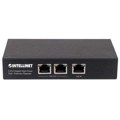 3. Intellinet 561266 Netzwerkanschlüsse, unmanaged Gigabit Ethernet (10/100/1000) mit PoE-Unterstützung, Schwarz