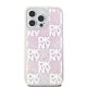 3. DKNY Liquid Glitter Multilogo Hülle für iPhone 15 Pro Max – Pink