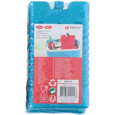 4 x 220 ml blaue Kühlschrankeinsätze