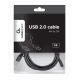 3. GEMBIRD CCP-USB2-AMCM-6 Kabel (USB 2.0 M - USB Typ CM; 1,8 m; schwarz)