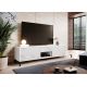 3. TV-Schrank MARMO 2D1S1K 195x40xH47,5 weiß matt/weißer Marmor