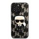 3. Karl Lagerfeld KLHCP13LPMNIKBK iPhone 13 Pro / 13 6.1" Hardcase schwarz/schwarz Monogram Ikonik Patch
