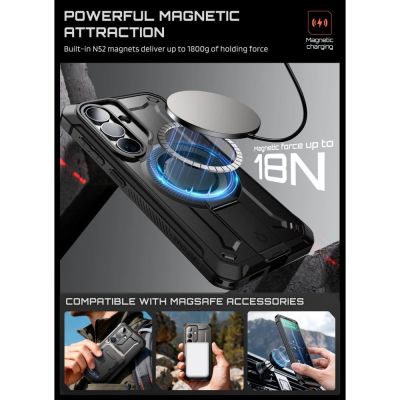 4. Supcase Unicorn Beetle Pro Mag MagSafe 2er-Set Hülle für Samsung Galaxy S26 - Schwarz
