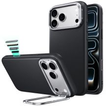 ESR Leder-Schutzhülle mit Ständer und MagSafe-Funktion für iPhone 18 Pro / 17 Pro – Schwarz