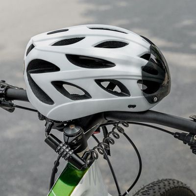 6. Wozinsky WBN-01R Fahrradschloss für Fahrradhelme, wasserdicht, 4-stellige Zahlenkombination – schwarz