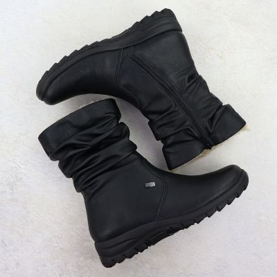 4. Wasserdichte Damen-Ankle-Boots aus Leder mit Membranisolierung RIEKER Z7171-01