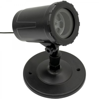 LED-Schneeprojektor mit Schneeflocken-Effekt