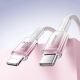 8. Joyroom S-A42 Crystal-Clear Series 30W USB-C – Lightning Kabel 1,2 m – Weiß