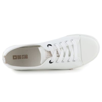 4. Damen-Sneaker, niedrig geschnitten, Kunstleder, weiß, Big Star TT274023