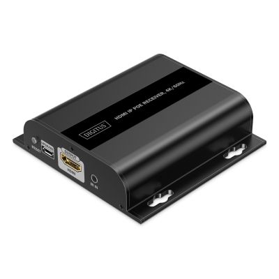 Zusätzlicher Empfänger für DS-55353, Extender über verdrilltes Cat.6-Kabel, HDMI 4K/60Hz über IP 1G oder bis zu 120 m/200 m mit PoE
