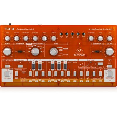 Behringer TD-3-TG Bassline-Synthesizer Orange Transparent