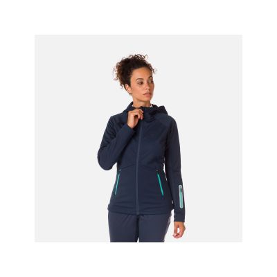 3. ROSSIGNOL W Softshell Hoodie Jacket Jkt Marineblau