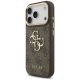 2. Guess 4G Big 4G Classic Logo Big Strap Metal Buttons Case für iPhone 17 Pro - Braun