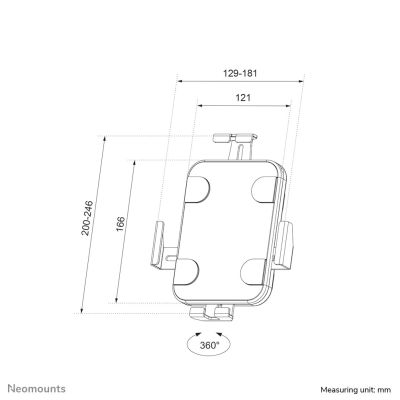 14. Tablet-Zubehör-Wandhalterung/WL15-625WH1 NEOMOUNTS