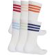 2. Adidas 3-Streifen Essentials Gepolsterte Crew-Socken 6er-Pack Weiß KE5493