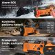 47. Extralink Solar-Notfallradio mit Kurbeldynamo-Powerbank (4000 mAh) und SOS-Taschenlampe SR-4000, tragbar, analog, Schwarz/Orange