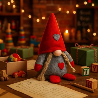 4. Weihnachtsmann-Mädchen, 14 cm