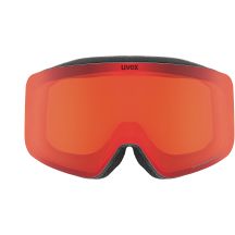 Uvex pwdr FM Skibrille für Kinder – black/red/orange/clear