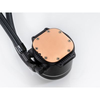 3. Bitspower Cyclops 240 All-in-One-Flüssigkeitskühler für Prozessoren, Schwarz, Silber, 1 Stück.